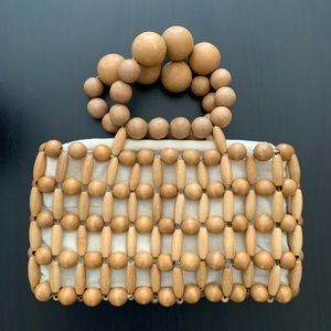 Cult Gaia Wooden Purse